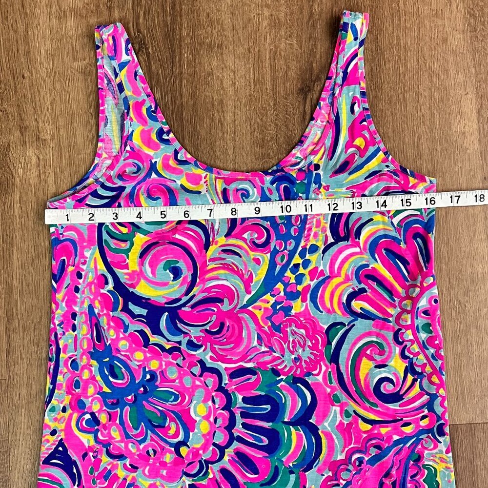 Lilly Pulitzer Kinsey Tank Top In Multi Psychedelic Sunshine Sz XXS - Picture 5 of 11